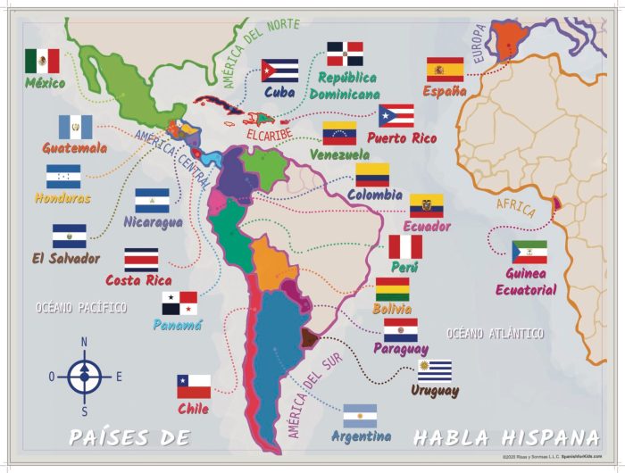 South america map en espanol