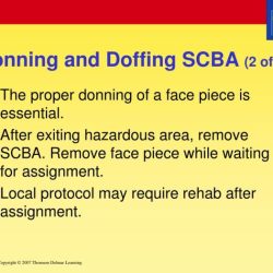 After doffing scba always remember to