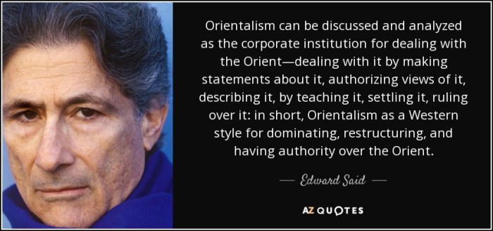 Edward said quotes on orientalism