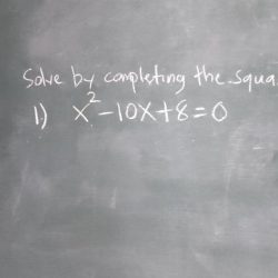 Quadratic completing square solving equations