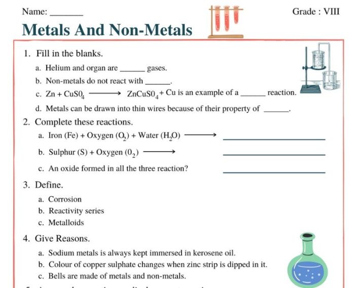 Metals nonmetals and metalloids worksheet answer key pdf